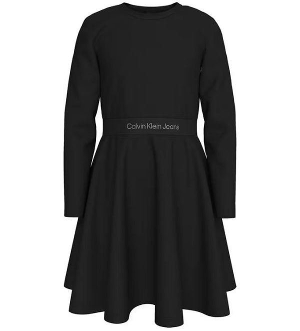 Calvin Klein Kjole - Logo Tape - Sort