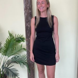 Modström - Kjole - JosefineMD Tank Flare Dress - Black