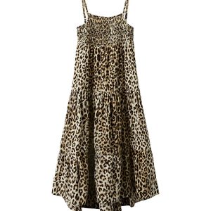 Name It Kjole - NkfVinaya - Black/Leopard