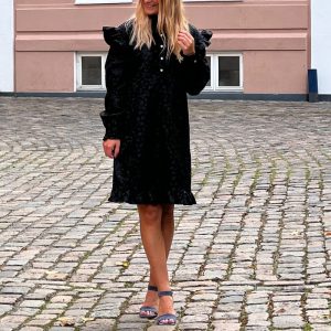 Noella - Kjole - Reno Ruby Ruffle Dress - Black