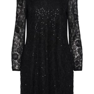 Pieces Kjole - Olline Lace Sequins - Black