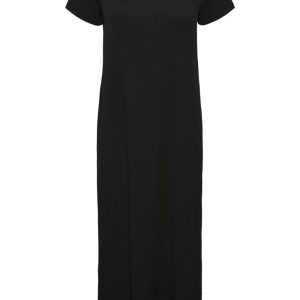 Pieces - Kjole - PC Meggi Ss Loose Midi Dress - Black