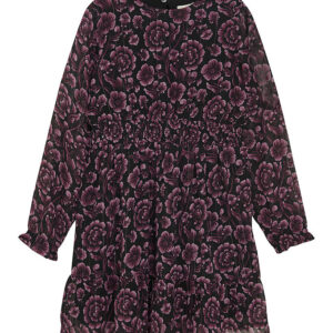 Creamie Kjole - Flower Dot - Black