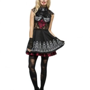 Day of the Dead Kjole Sort