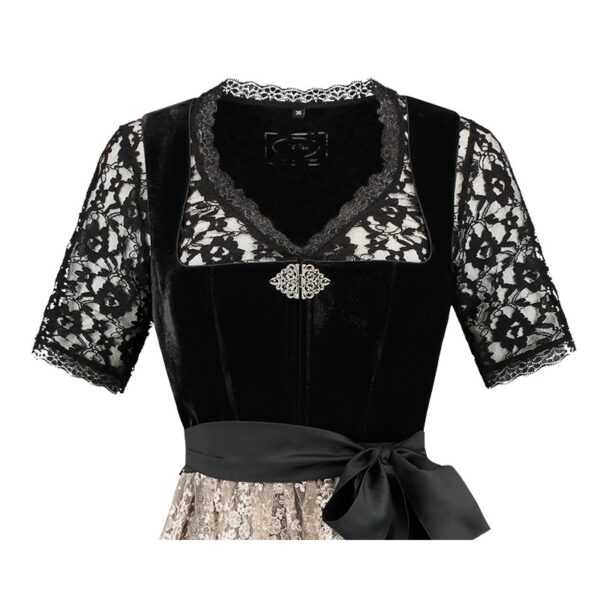 Dirndl Amelia Sort Velour