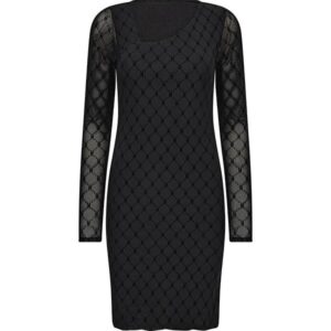 HYPE THE DETAiL mesh dress - Black
