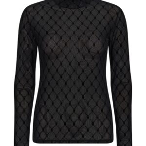 Hype The Detail - Bluse - Mesh Turtle Neck - Sort