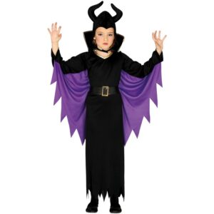 Maleficent Børnekostume Lilla/Sort