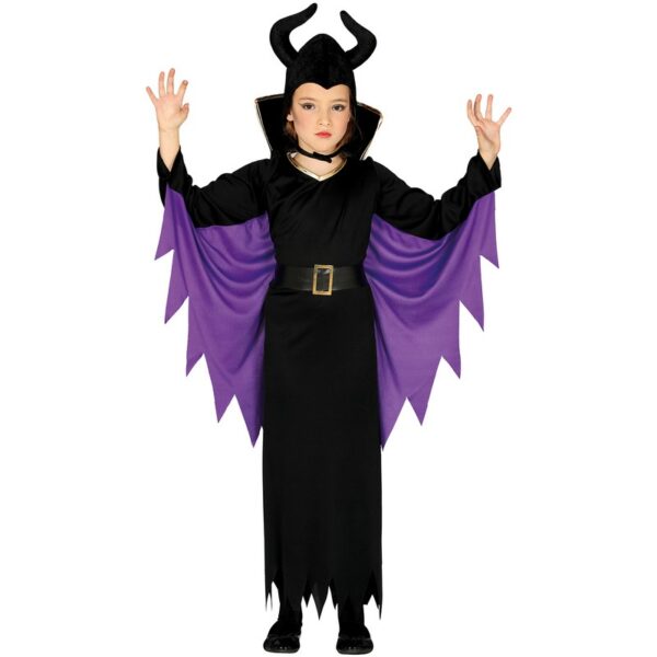 Maleficent Børnekostume Lilla/Sort
