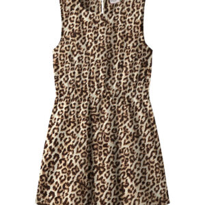 Name it Kjole - NkfVinaya - Sort/LEOPARD AOP
