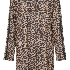 Pieces Kjole - Grace - Black Leo w. Black Stripe