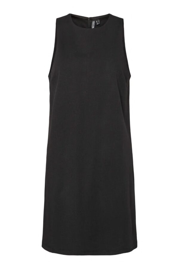 Pieces - Kjole- Josella SL O-Neck Short Dress - Black