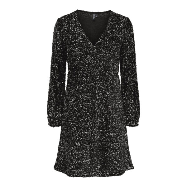 Pieces dame kjole PCKAM - Black Black sequins