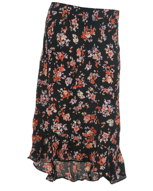 Pieces nederdel HW, Dakota, blackflowers - 176 - S+ - 36