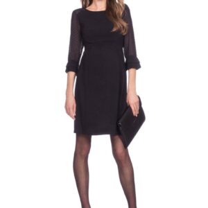 Seraphine Nicolette Sheer Dot Detail kjole til gravide, sort - Seraphine - Dress - Buump