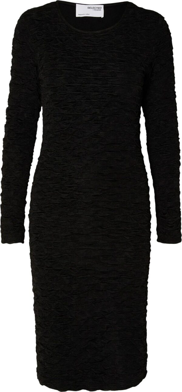 Slflisette LS Oneck Midi Dress EX