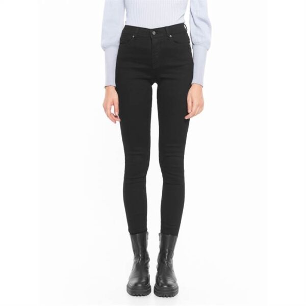 Soft Rebels Mid Rise Slim Jeans - Black