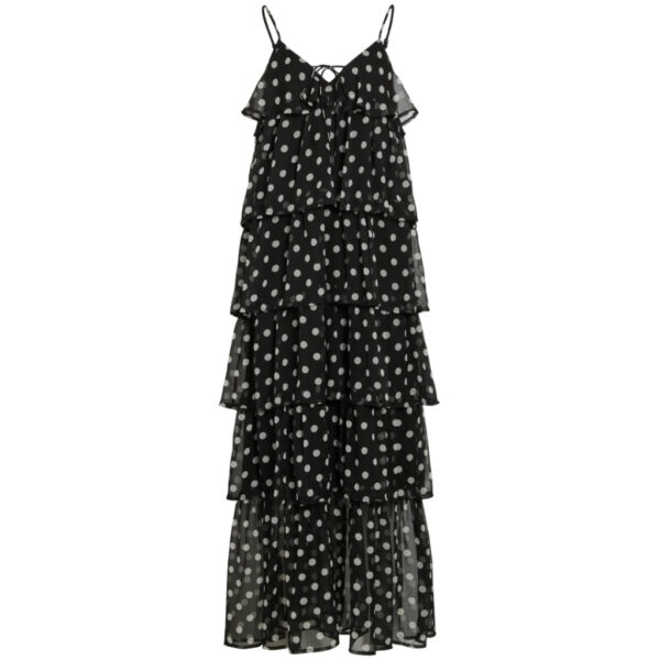 VILA DAME KJOLE VIHARLEY - Black White Dots