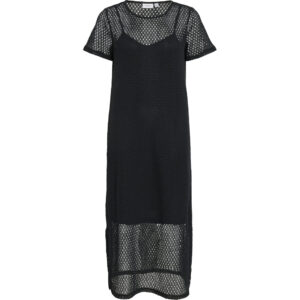 VILA dame kjole VIMINE - Black Beauty