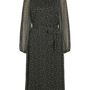 Vifalia O-Neck L/S kjole - Black Beauty