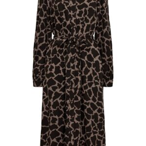Nümph - Kjole - Hana Shirt Dress - Black Coffee (Levering slut september)
