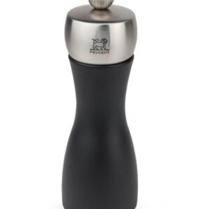 Peugeot Fidji peberkværn træ sort m/stål 15cm