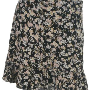 Pieces skirt, Gertrude, blackflowers - 176 - S+ - 36