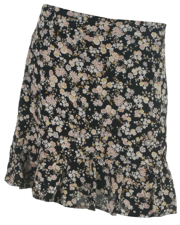 Pieces skirt, Gertrude, blackflowers - 176 - S+ - 36