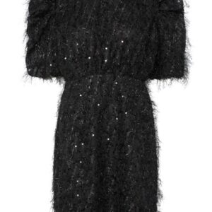 Y.A.S - Kjole - Ilza 2/4 Sequin Dress - Black (Levering midt september)