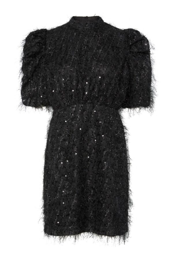 Y.A.S - Kjole - Ilza 2/4 Sequin Dress - Black (Levering midt september)